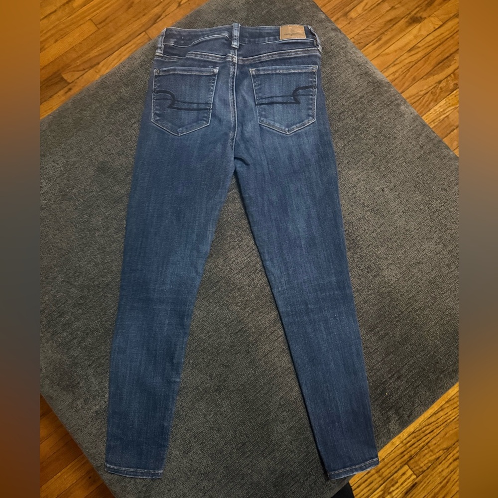 American Eagle Super Super Stretch Hi-Rise Jeans Size 2 Short - Picture 4 of 9